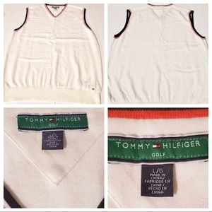 Tommy Hilfiger Pearl White Golf Vest Sleeveless L